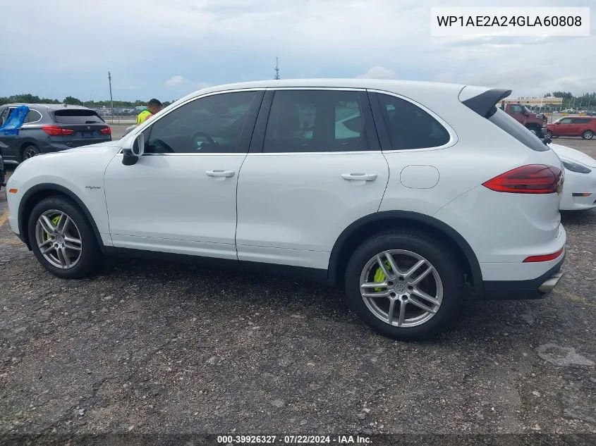 2016 Porsche Cayenne E-Hybrid S VIN: WP1AE2A24GLA60808 Lot: 39926327