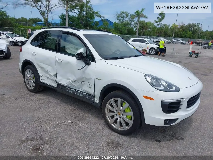 WP1AE2A22GLA62752 2016 Porsche Cayenne E-Hybrid S