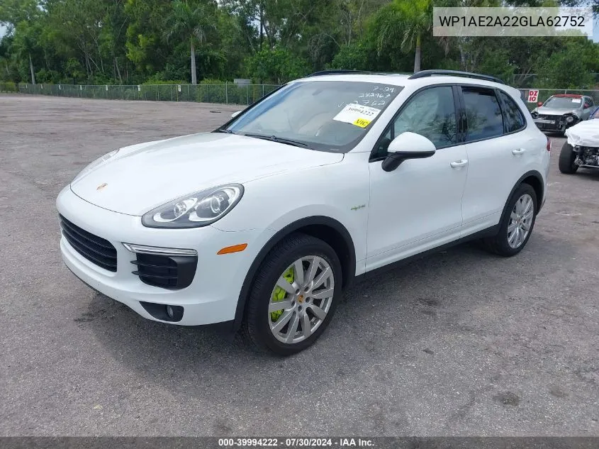 WP1AE2A22GLA62752 2016 Porsche Cayenne E-Hybrid S