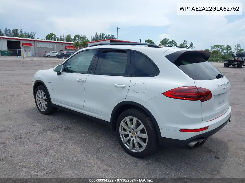 WP1AE2A22GLA62752 2016 Porsche Cayenne E-Hybrid S