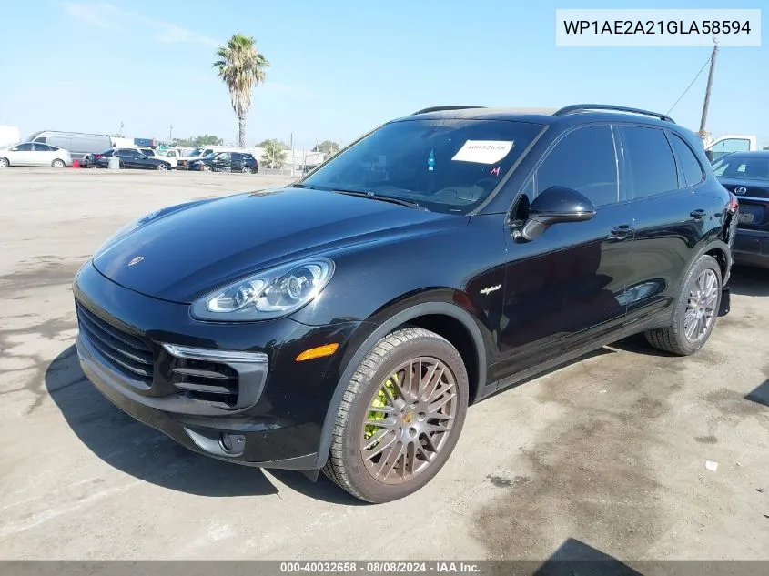 WP1AE2A21GLA58594 2016 Porsche Cayenne Se Hybrid