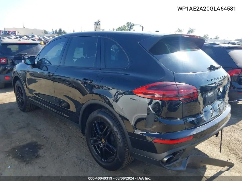 WP1AE2A20GLA64581 2016 Porsche Cayenne E-Hybrid S