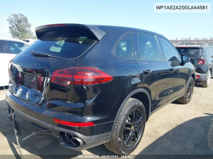 2016 Porsche Cayenne E-Hybrid S VIN: WP1AE2A20GLA64581 Lot: 40049319