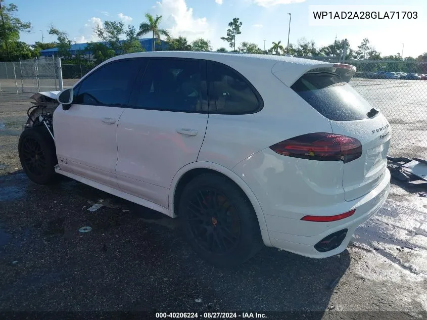 WP1AD2A28GLA71703 2016 Porsche Cayenne Gts