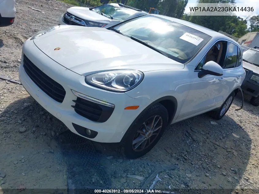 2016 Porsche Cayenne VIN: WP1AA2A23GKA14436 Lot: 40263912