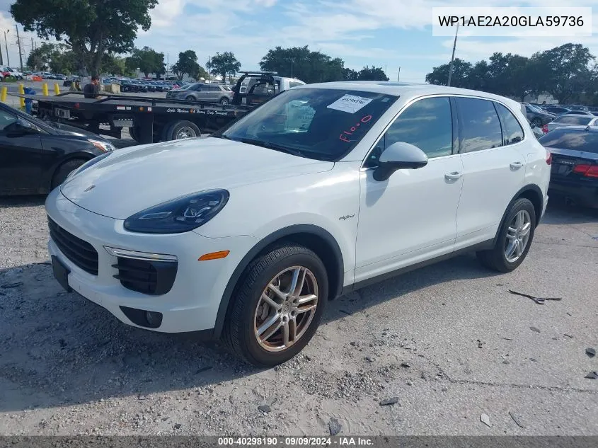 WP1AE2A20GLA59736 2016 Porsche Cayenne E-Hybrid S