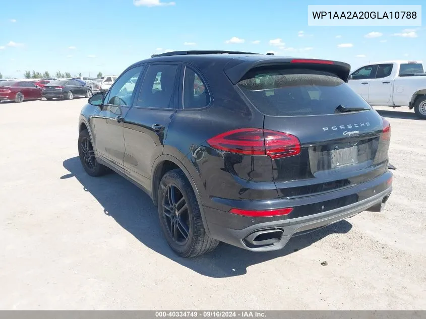 WP1AA2A20GLA10788 2016 Porsche Cayenne