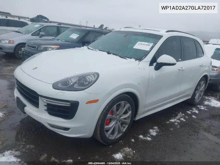 WP1AD2A27GLA72017 2016 Porsche Cayenne Gts