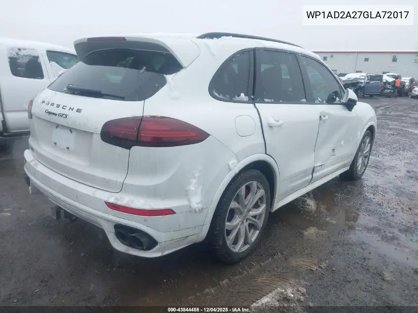 WP1AD2A27GLA72017 2016 Porsche Cayenne Gts