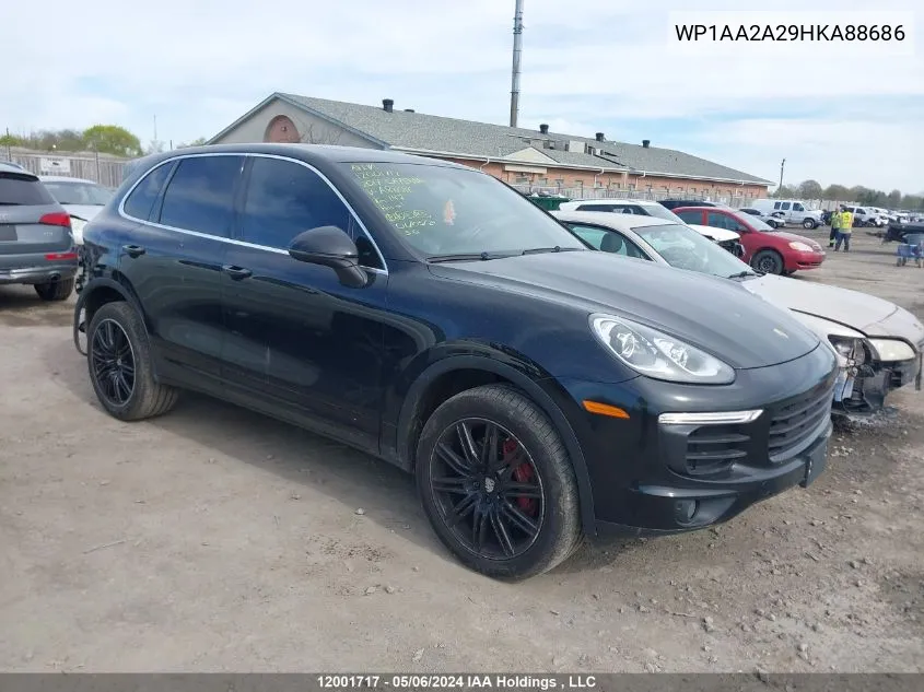 WP1AA2A29HKA88686 2017 Porsche Cayenne