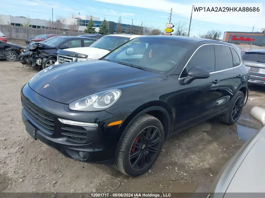 WP1AA2A29HKA88686 2017 Porsche Cayenne