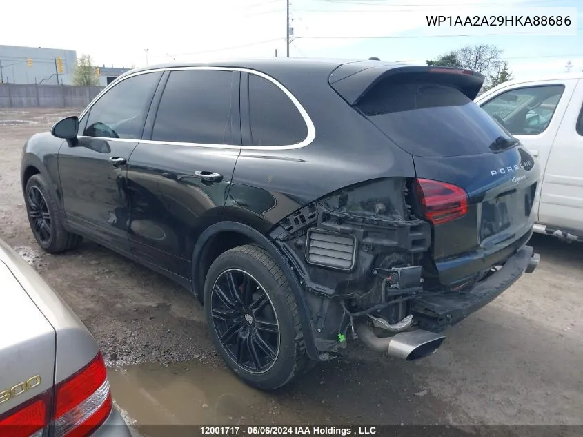 WP1AA2A29HKA88686 2017 Porsche Cayenne