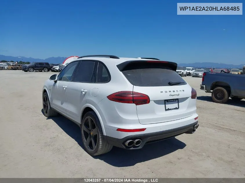 WP1AE2A20HLA68485 2017 Porsche Cayenne Se Hybrid/Platinum