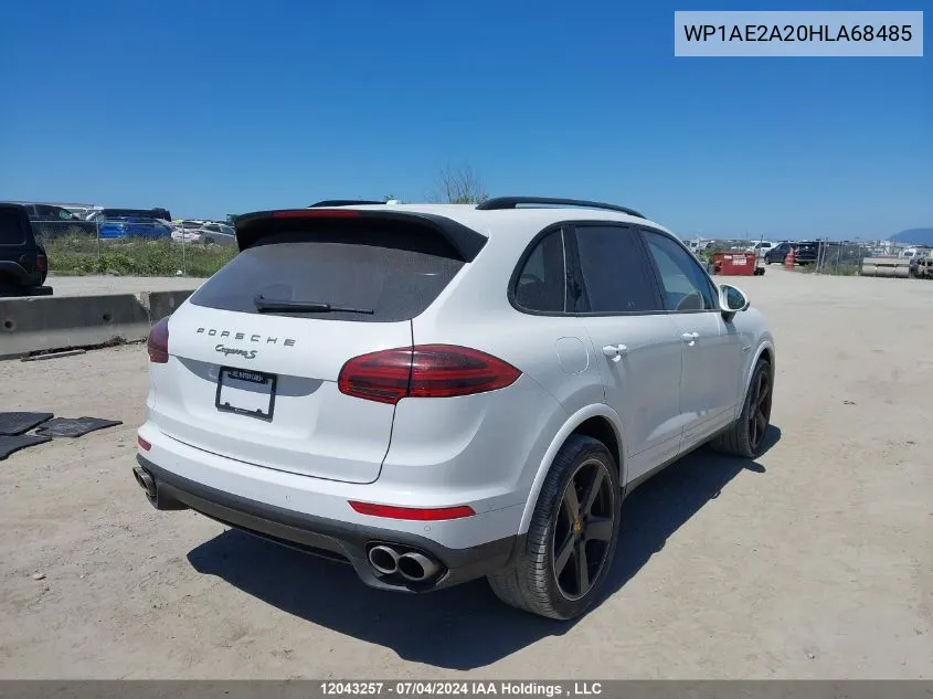 2017 Porsche Cayenne Se Hybrid/Platinum VIN: WP1AE2A20HLA68485 Lot: 12043257