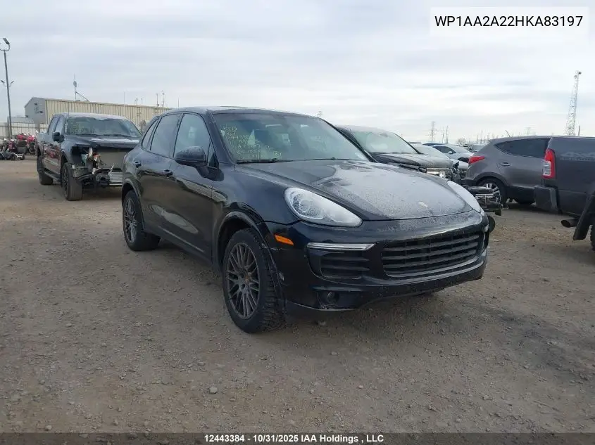 WP1AA2A22HKA83197 2017 Porsche Cayenne