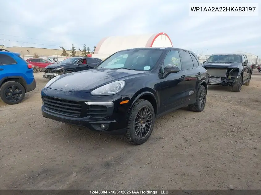WP1AA2A22HKA83197 2017 Porsche Cayenne