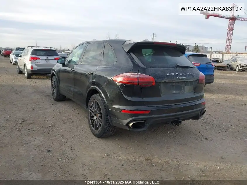 WP1AA2A22HKA83197 2017 Porsche Cayenne