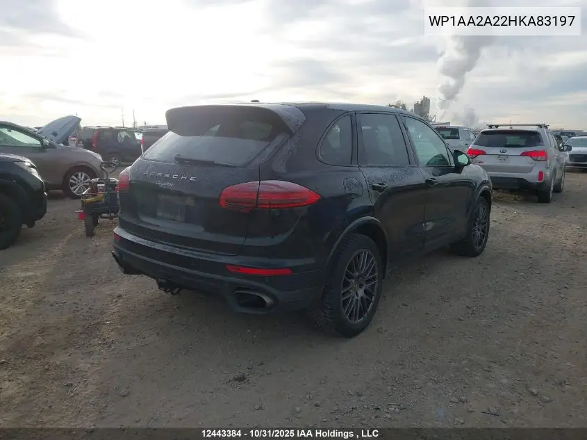 WP1AA2A22HKA83197 2017 Porsche Cayenne