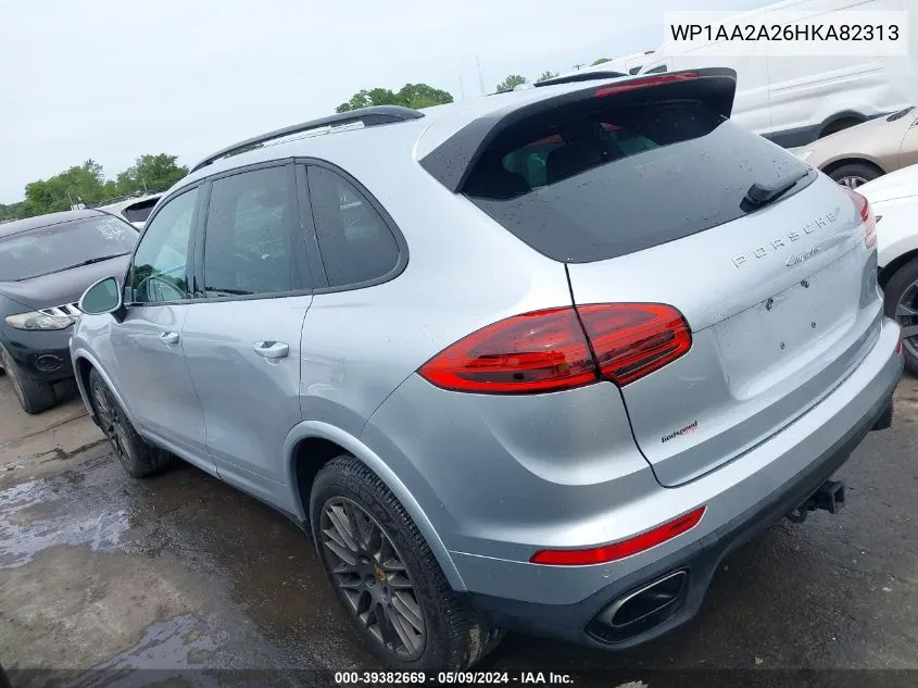 WP1AA2A26HKA82313 2017 Porsche Cayenne Platinum Edition