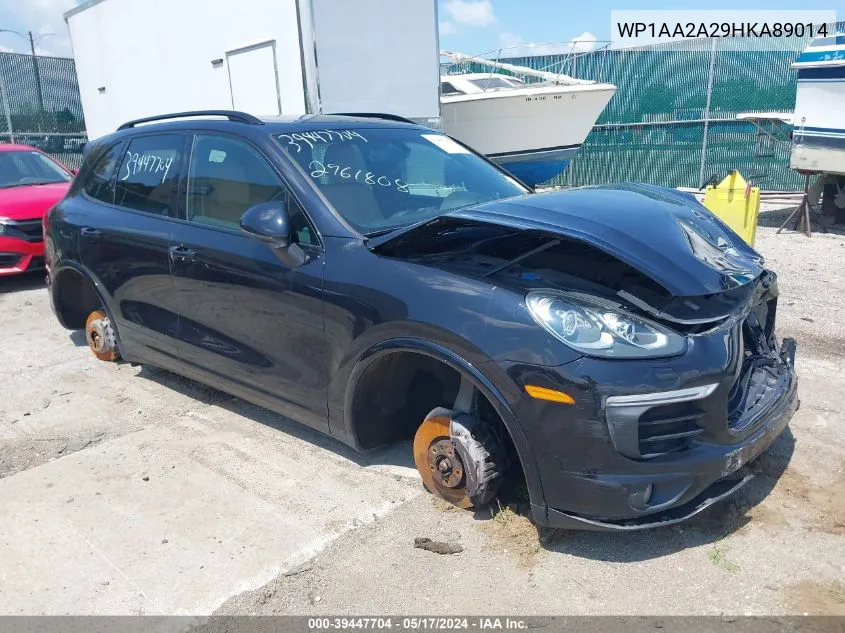 WP1AA2A29HKA89014 2017 Porsche Cayenne Platinum Edition