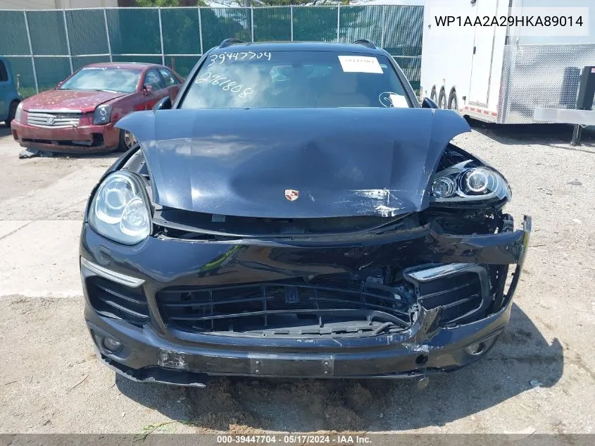 WP1AA2A29HKA89014 2017 Porsche Cayenne Platinum Edition