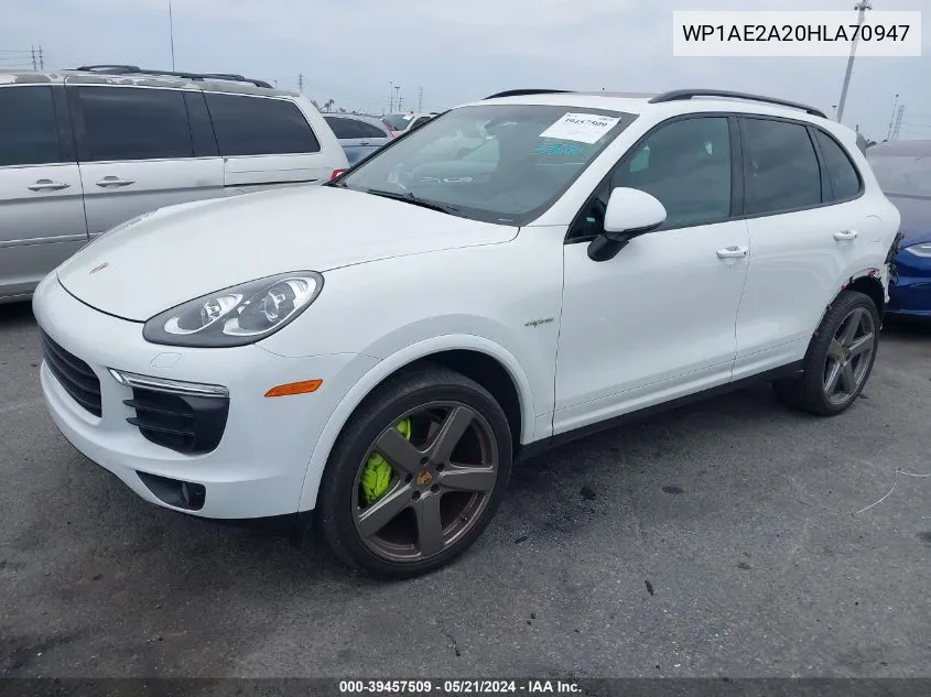 WP1AE2A20HLA70947 2017 Porsche Cayenne E-Hybrid S Platinum Edition