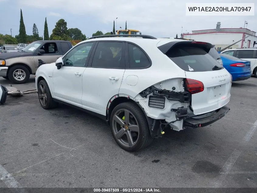 2017 Porsche Cayenne E-Hybrid S Platinum Edition VIN: WP1AE2A20HLA70947 Lot: 39457509