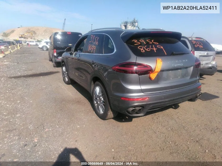 WP1AB2A20HLA52411 2017 Porsche Cayenne S