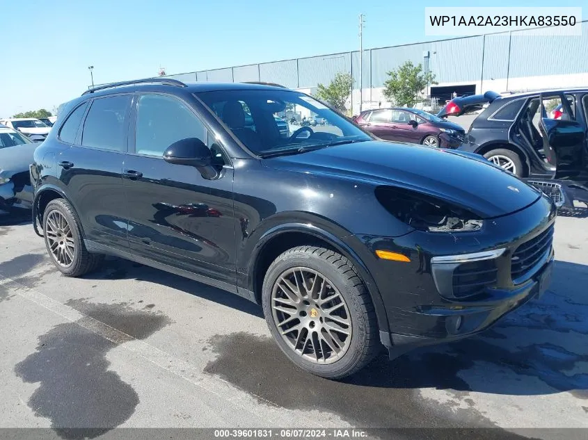 2017 Porsche Cayenne Platinum Edition VIN: WP1AA2A23HKA83550 Lot: 39601831