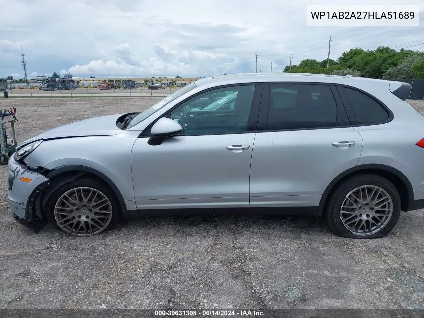 WP1AB2A27HLA51689 2017 Porsche Cayenne S