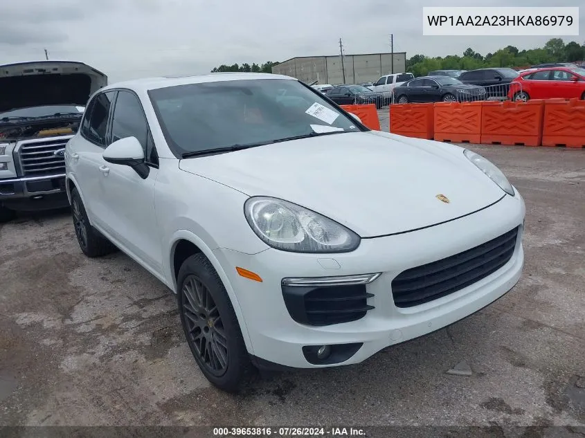 WP1AA2A23HKA86979 2017 Porsche Cayenne Platinum Edition