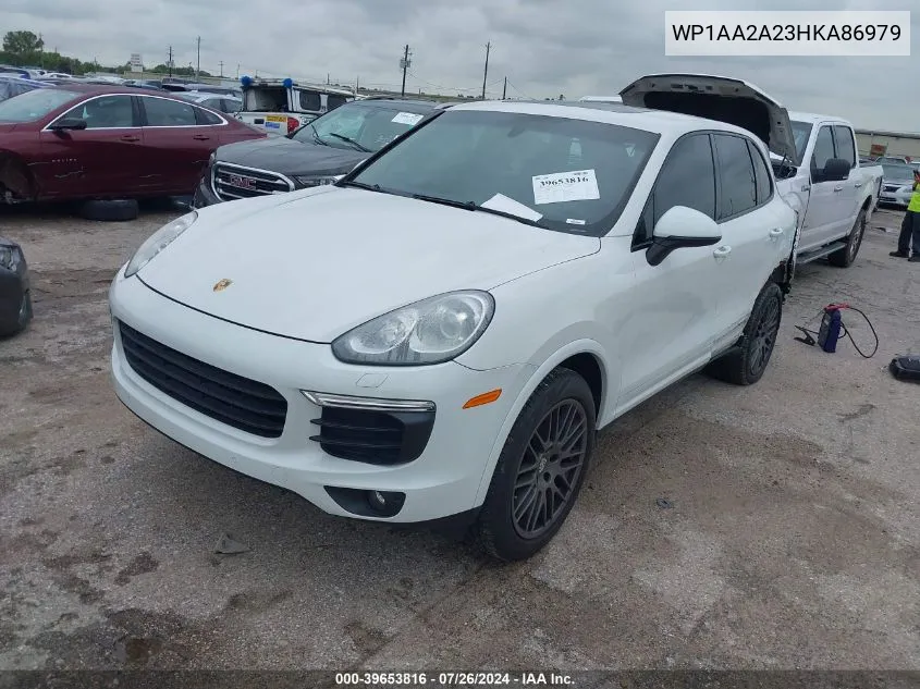 WP1AA2A23HKA86979 2017 Porsche Cayenne Platinum Edition