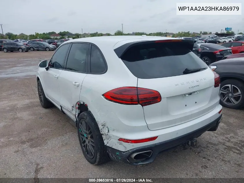 2017 Porsche Cayenne Platinum Edition VIN: WP1AA2A23HKA86979 Lot: 39653816