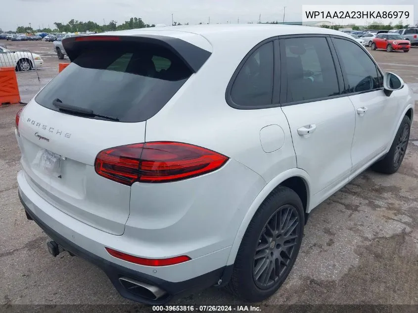 WP1AA2A23HKA86979 2017 Porsche Cayenne Platinum Edition