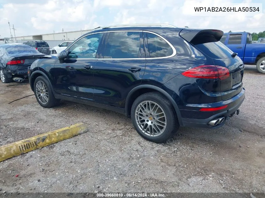 WP1AB2A26HLA50534 2017 Porsche Cayenne S