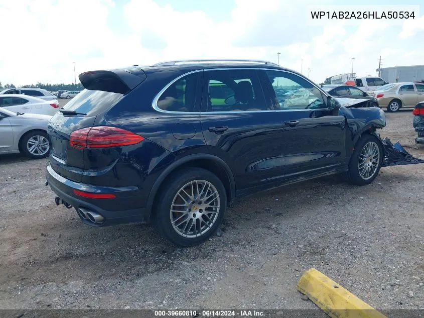 WP1AB2A26HLA50534 2017 Porsche Cayenne S