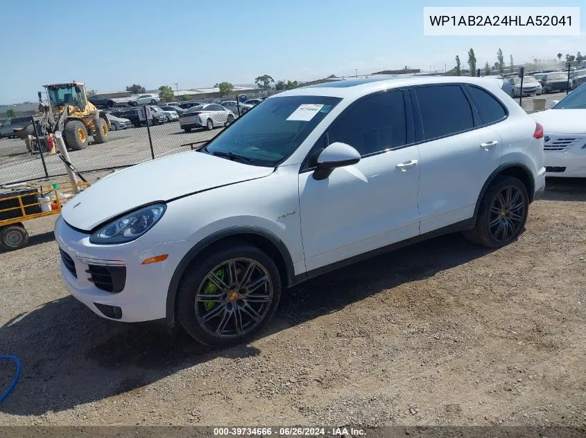 WP1AB2A24HLA52041 2017 Porsche Cayenne S