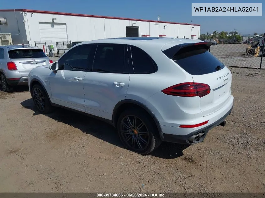 2017 Porsche Cayenne S VIN: WP1AB2A24HLA52041 Lot: 39734666