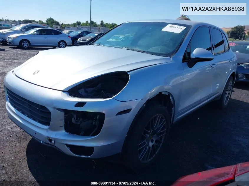 WP1AA2A2XHKA88938 2017 Porsche Cayenne Platinum Edition