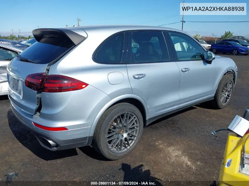 WP1AA2A2XHKA88938 2017 Porsche Cayenne Platinum Edition