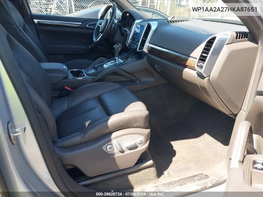 WP1AA2A27HKA87651 2017 Porsche Cayenne Platinum Edition