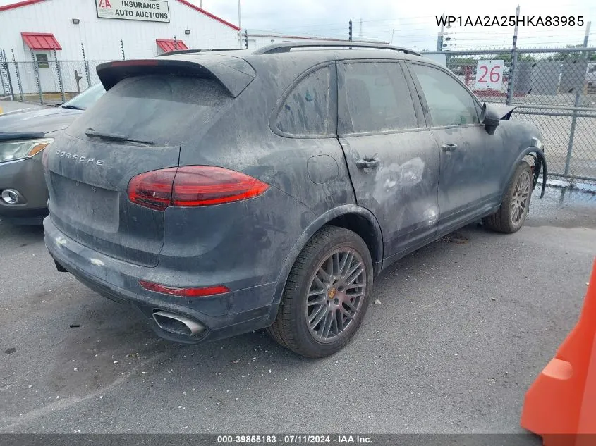 WP1AA2A25HKA83985 2017 Porsche Cayenne Platinum Edition