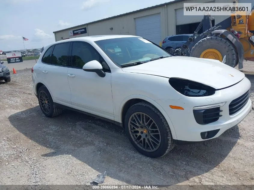 2017 Porsche Cayenne Platinum Edition VIN: WP1AA2A25HKA83601 Lot: 39866894