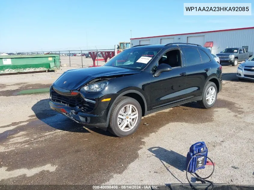 WP1AA2A23HKA92085 2017 Porsche Cayenne