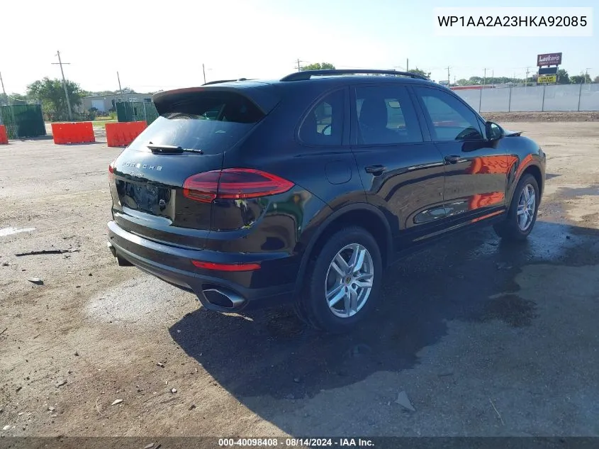 WP1AA2A23HKA92085 2017 Porsche Cayenne