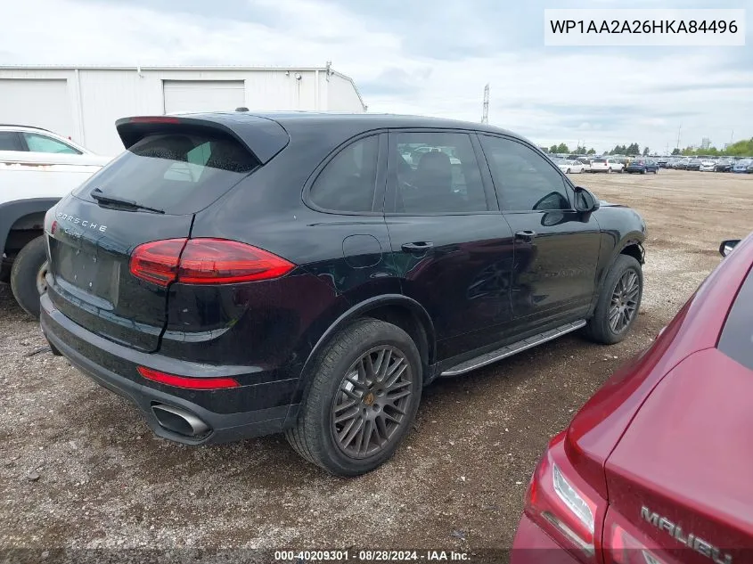 WP1AA2A26HKA84496 2017 Porsche Cayenne Platinum Edition