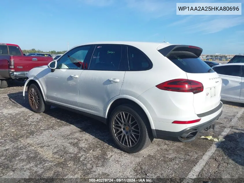 2017 Porsche Cayenne VIN: WP1AA2A25HKA80696 Lot: 40279724