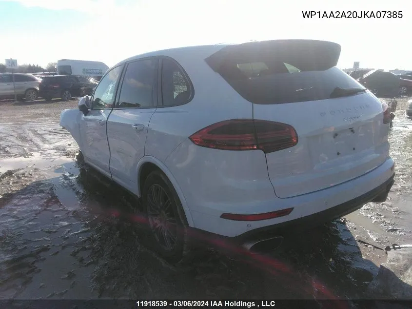 WP1AA2A20JKA07385 2018 Porsche Cayenne