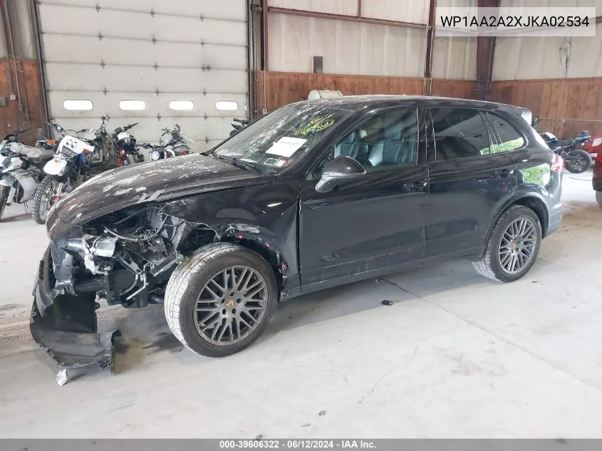 WP1AA2A2XJKA02534 2018 Porsche Cayenne Platinum Edition