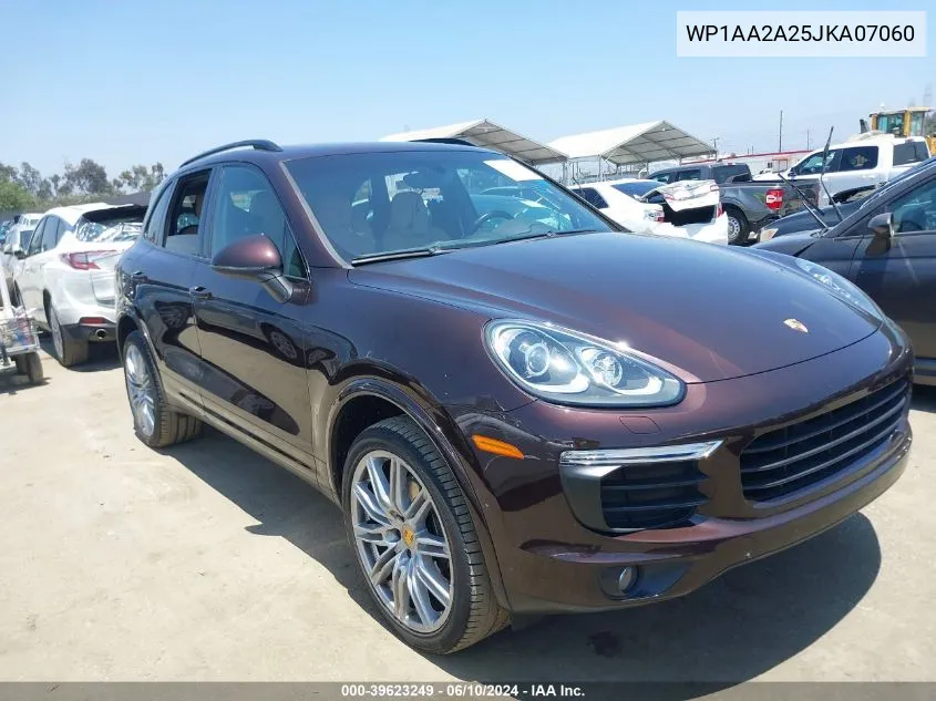 WP1AA2A25JKA07060 2018 Porsche Cayenne Platinum Edition